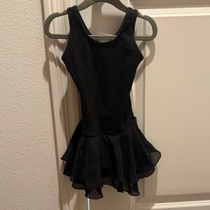 Capezio Black Leotard Dress with Skirt